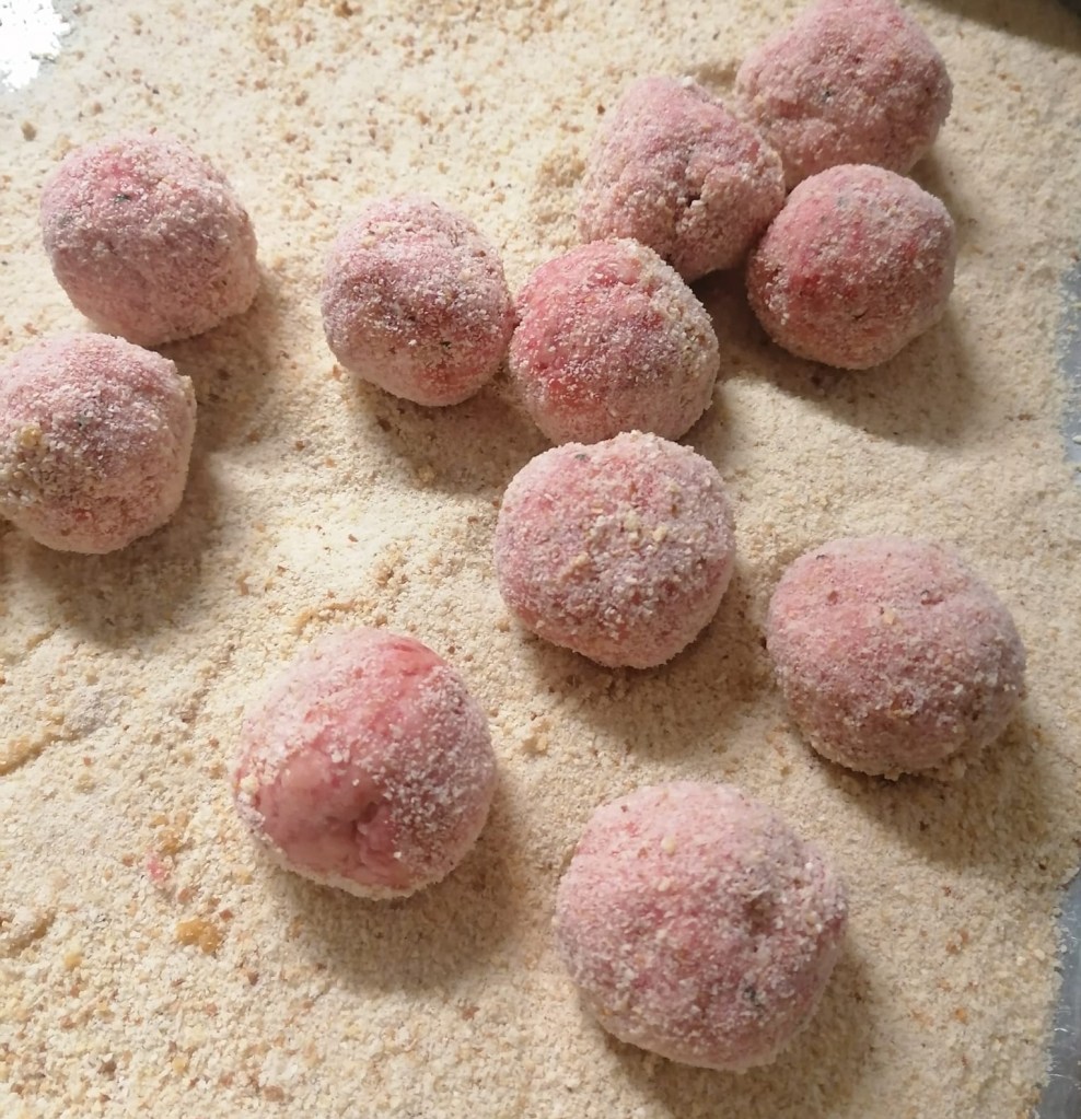 Polpette con fagioli azuki vegetariane